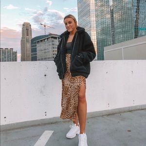 Zara midi skirt with slit